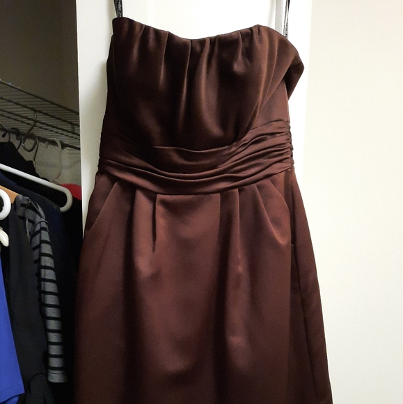 Formal dress - chocolate brown - Picture 1 of 2
